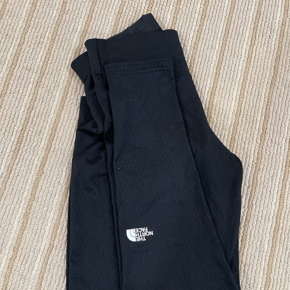 The north face web design fabric black exercise legging size M - Picture 1 of 11